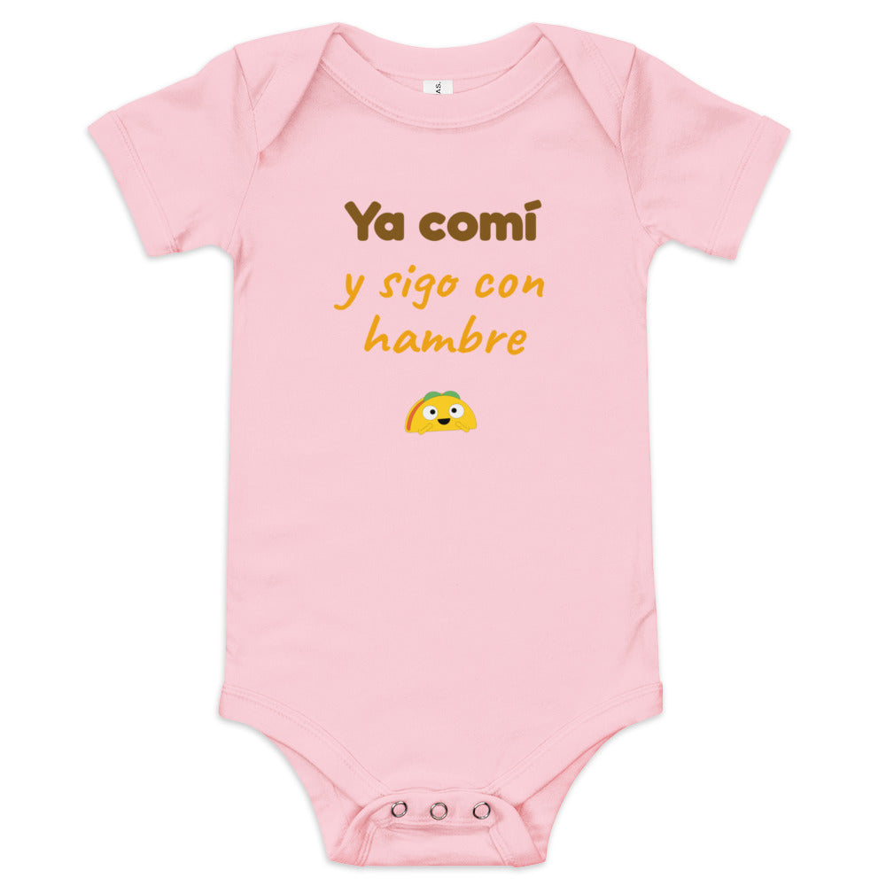 Body de bebé rosa — Ya Comí y Sigo Con Hambre