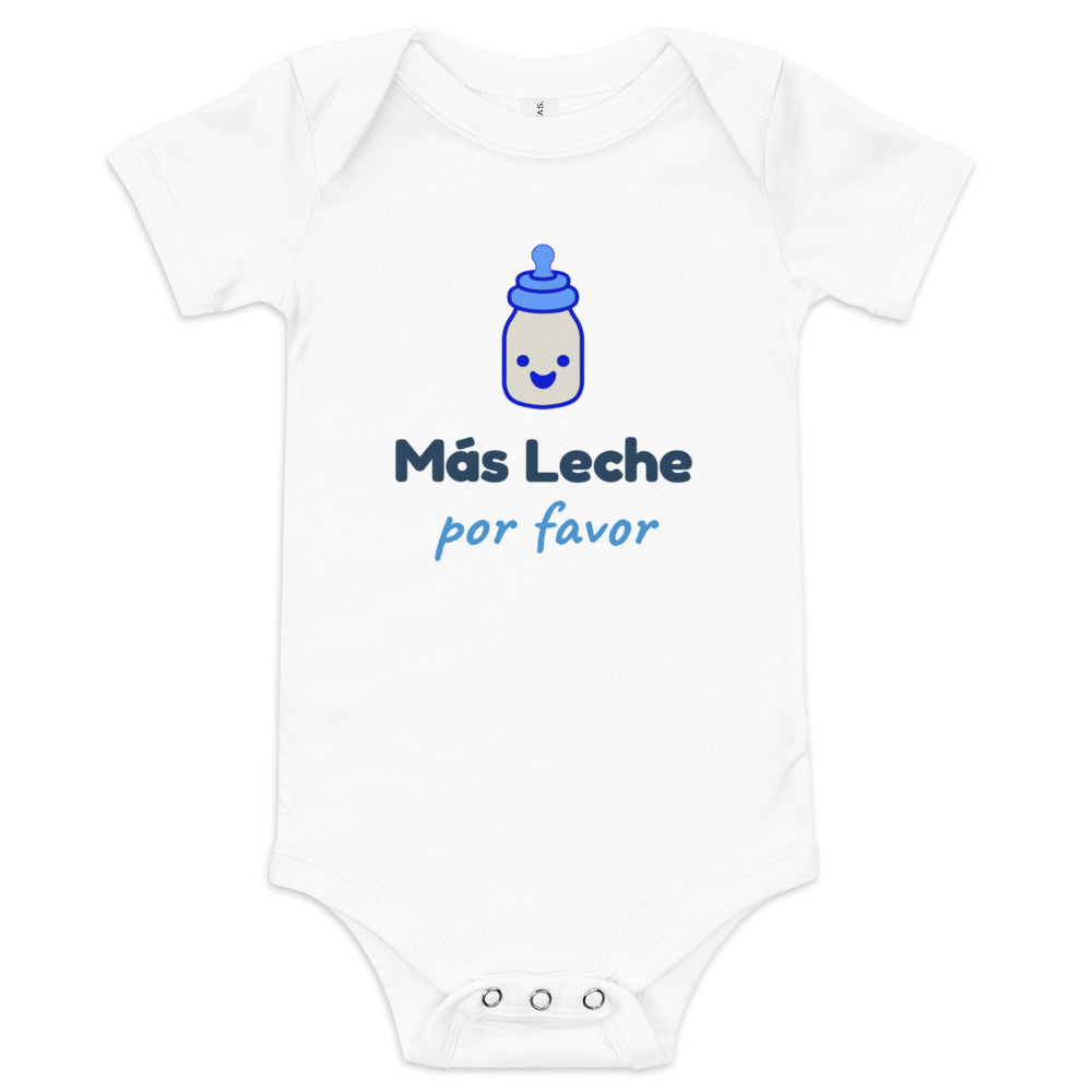 Body de bebé blanco — Más Leche Por Favor