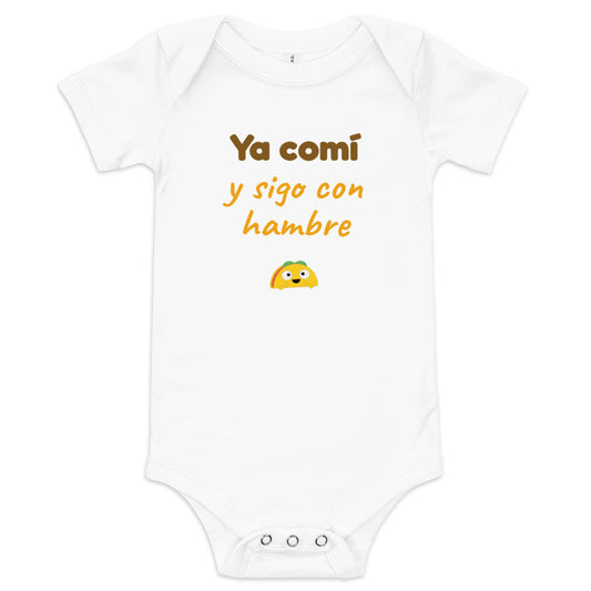 Body de bebé blanco — Ya Comí y Sigo Con Hambre
