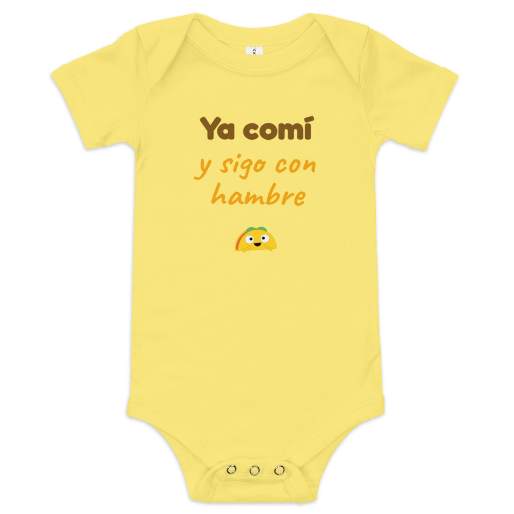 Body de bebé amarillo — Ya Comí y Sigo Con Hambre