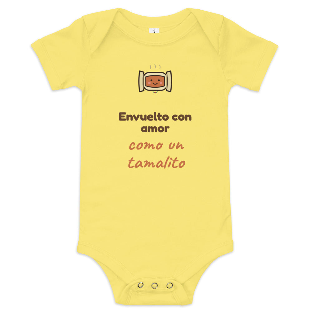 Envuelto con Amor como un Tamalito — Body de Bebé | Navidad Latina