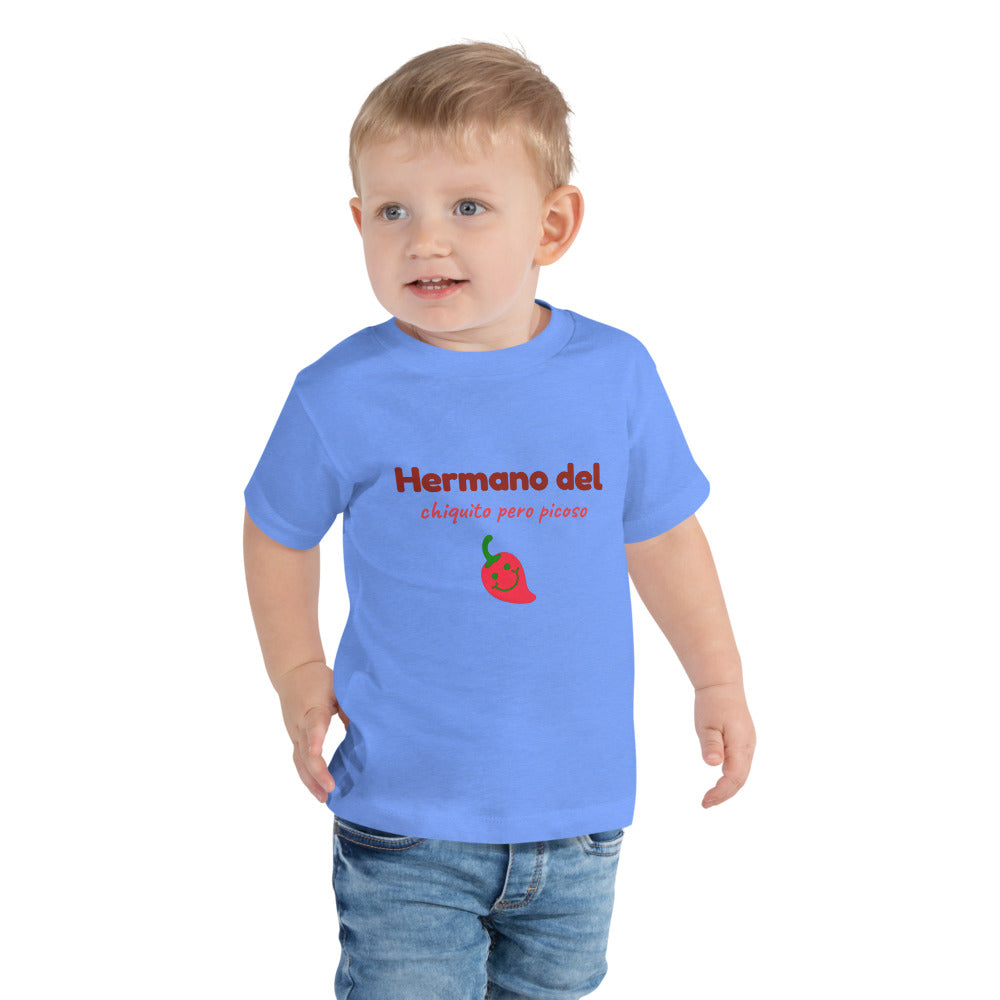 Hermano del Chiquito Pero Picoso — camiseta toddler azul en niño
