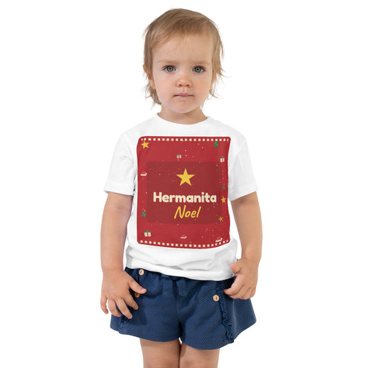 Hermanita Noel camiseta toddler en niña
