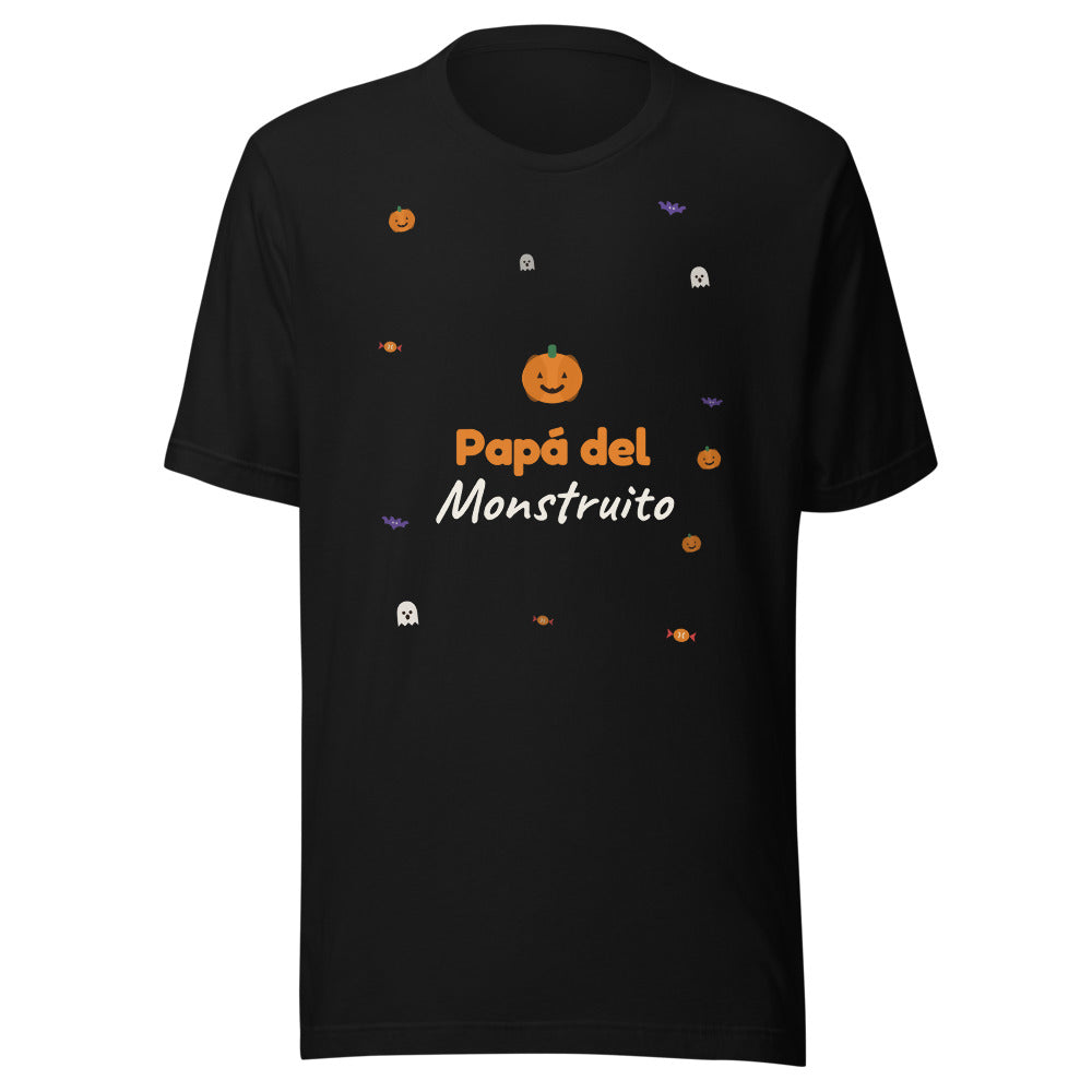 Papá del Monstruito camiseta negra